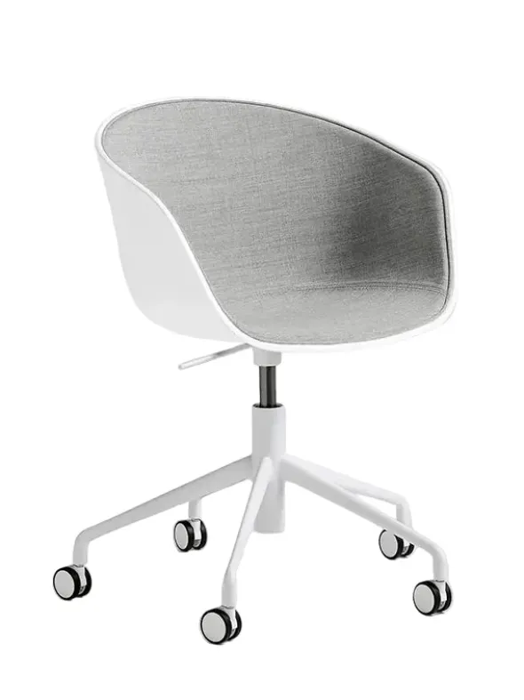 About a Chair AAC52 Forsidepolstret, hvid skal fra Hay