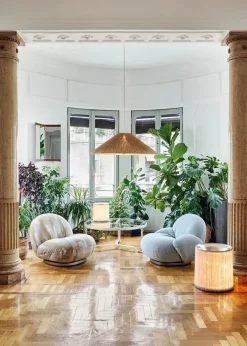 Adnet Coffee Table Ø100 cm, cream fra GUBI