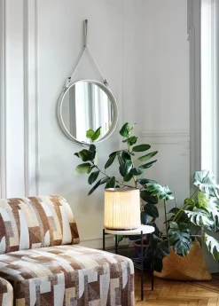 Adnet Wall Mirror Ø58 cm, cream fra GUBI