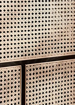 Air Sideboard Low, black/cane fra Design House Stockholm