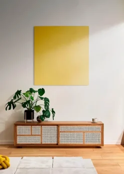 Air Sideboard Low, oak/cane fra Design House Stockholm