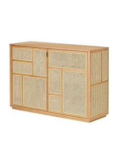 Air Sideboard, oak/cane fra Design House Stockholm