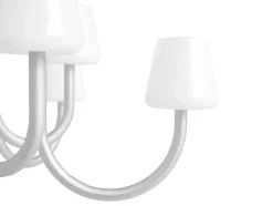 Apollo Chandelier 1065, hvid opalglas fra Hay