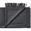 Arequipa Plaid, dark grey fra Silkeborg Uldspinderi