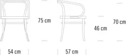 209 Armstol, bøg fra Thonet