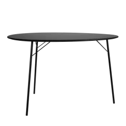 Arne Jacobsen Signatursæt: Special Edition Æggebordet m. 3 Myren Stole - Sort