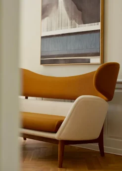 Baker sofa, eg klar olie af Finn Juhl