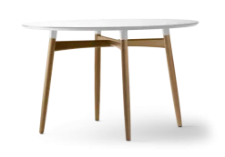 BA103 Preludia spisebord, hvid laminat eg olie fra Carl Hansen & Søn