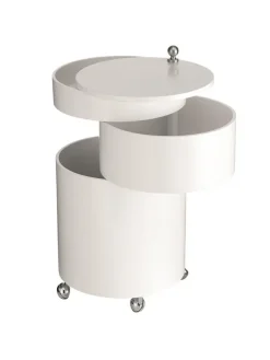 Barboy Sidebord, hvid af Verner Panton