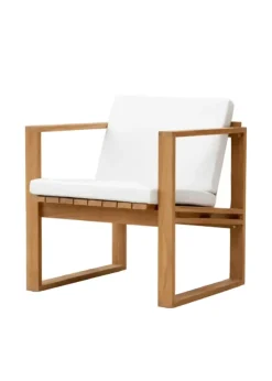 BK11 Loungestol, teak inkl. hynde fra Carl Hansen & Søn