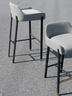 Blink Bar stool SH750 Steelcut Trio 124 HR Black sand/gold fra Stellar Works