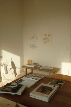 BM0489L Table Bench Special Edition, eg sæbe papirflet af Børge Mogensen