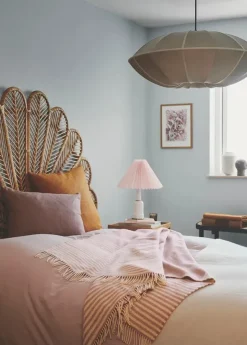 Bogø Plaid, dusty rose fra Silkeborg Uldspinderi