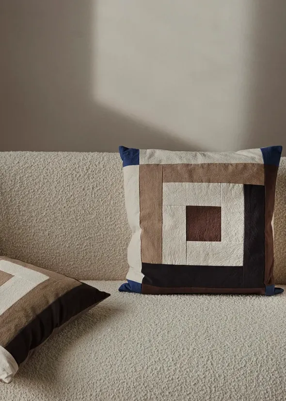 Border Patchwork Cushion fra Ferm Living