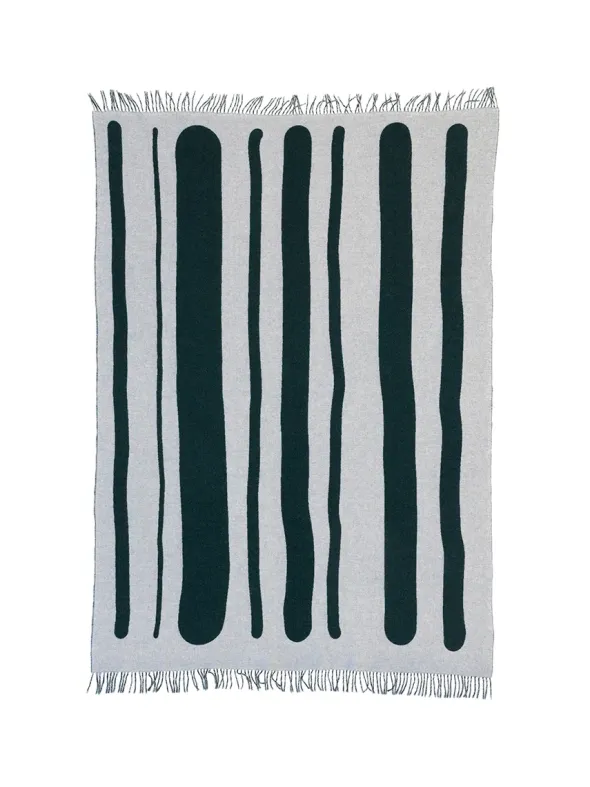 Brush Plaid, green/porcelain fra raawii