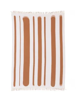 Brush Plaid, tan/milk fra raawii