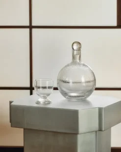 Bubble Glass Carafe Round fra Louise Roe