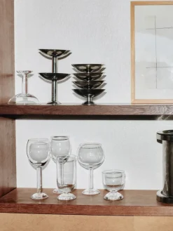 Bubble Glass Wine, plain top fra Louise Roe