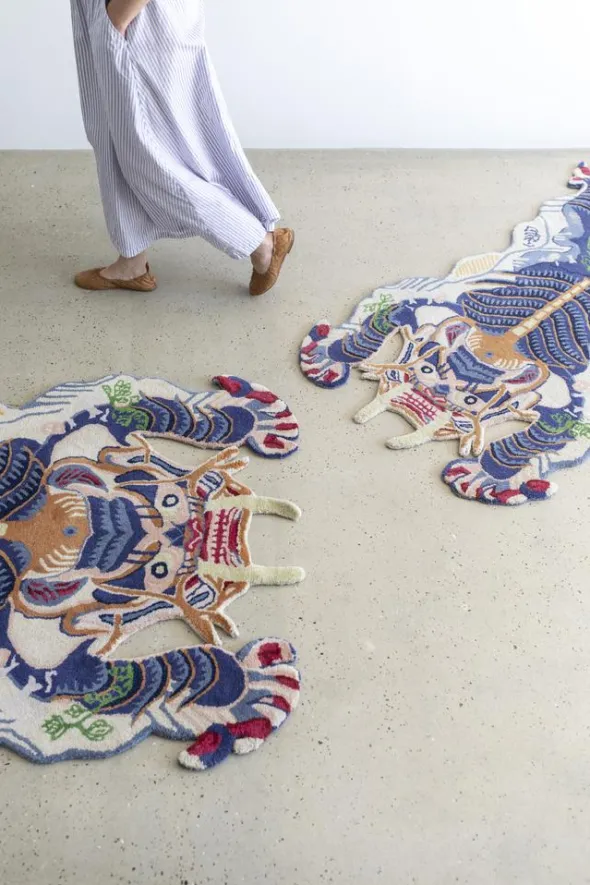 Burma Dragon Rug Small fra Bongusta