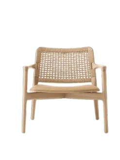 Cabin loungestol, light oak/camel fra Vipp