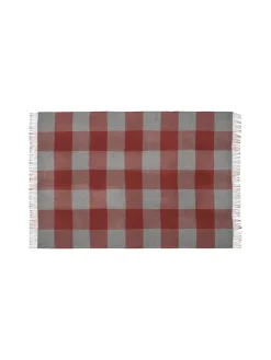 Caracas Plaid, beetroot fra Silkeborg Uldspinderi