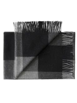 Caracas Plaid, black fra Silkeborg Uldspinderi