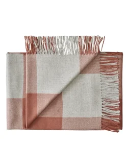 Caracas Plaid, rosewood fra Silkeborg Uldspinderi