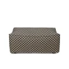 Catena Pouf L501 Check, sand/black fra Ferm Living