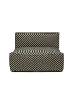 Catena Sofa Center L100 Check, sand/black fra Ferm Living