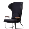 Chillax Highback loungestol i valnød, Main Line Flax 28 fra Stellar Works