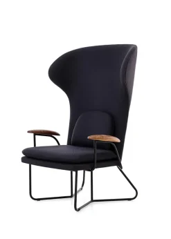 Chillax Highback loungestol i valnød, Main Line Flax 28 fra Stellar Works