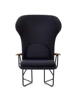 Chillax Highback loungestol i valnød, Main Line Flax 28 fra Stellar Works