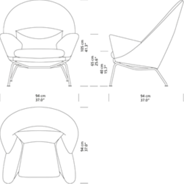 CH468 Oculus Chair af Hans J. Wegner