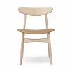 CH30P Spisestol, sæbebehandlet eg, Thor 325 læder af Hans J. Wegner