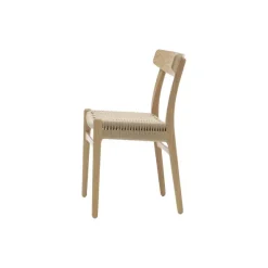 CH23 Spisestol, eg hvidolie af Hans J. Wegner