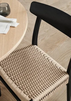 CH23 Spisestol, sort eg af Hans J. Wegner