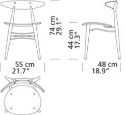 CH33T Stol af Hans J. Wegner