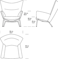 CH445 Wing Chair af Hans J. Wegner