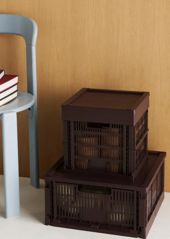 Colour Crate Cube, Charcoal fra Hay