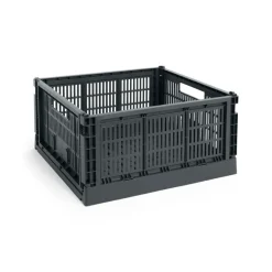 Colour Crate Large Square, Charcoal fra Hay