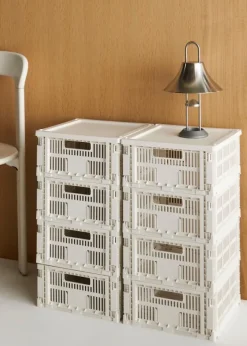 Colour Crate Medium Square, Off white fra Hay