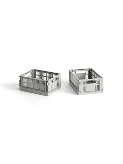 Colour Crate Mini 2 Stk., light grey fra Hay