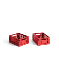 Colour Crate Mini 2 Stk., red fra Hay