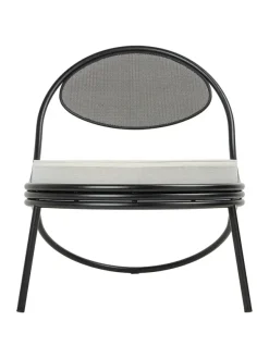 Copacabana Lounge Chair, black semi matt fra GUBI