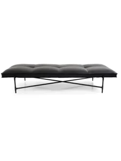 Daybed, sort læder fra HANDVÄRK