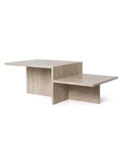 Distinct Coffee Table, Travertine fra Ferm Living