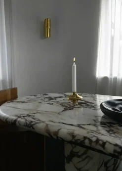 Doublet Candleholder Small, silver fra Hein Studio