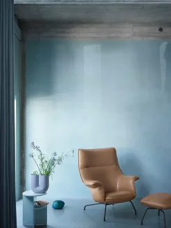 Doze Lounge Chair inkl. Fodskammel, easy leather root fra Muuto