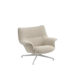 Doze Lounge Chair, Low Back, Heath tekstil, Tube base fra Muuto
