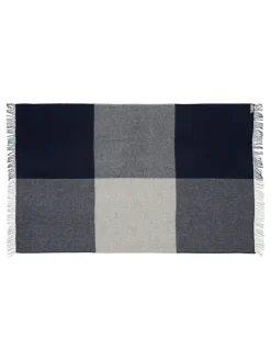 Drejø Plaid, midnight fra Silkeborg Uldspinderi
